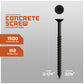 3/16" x 3-1/4" Concrete Screw, Phillips Flat Head - Bronze Dagger-Guard Coating- Single Dimensions
