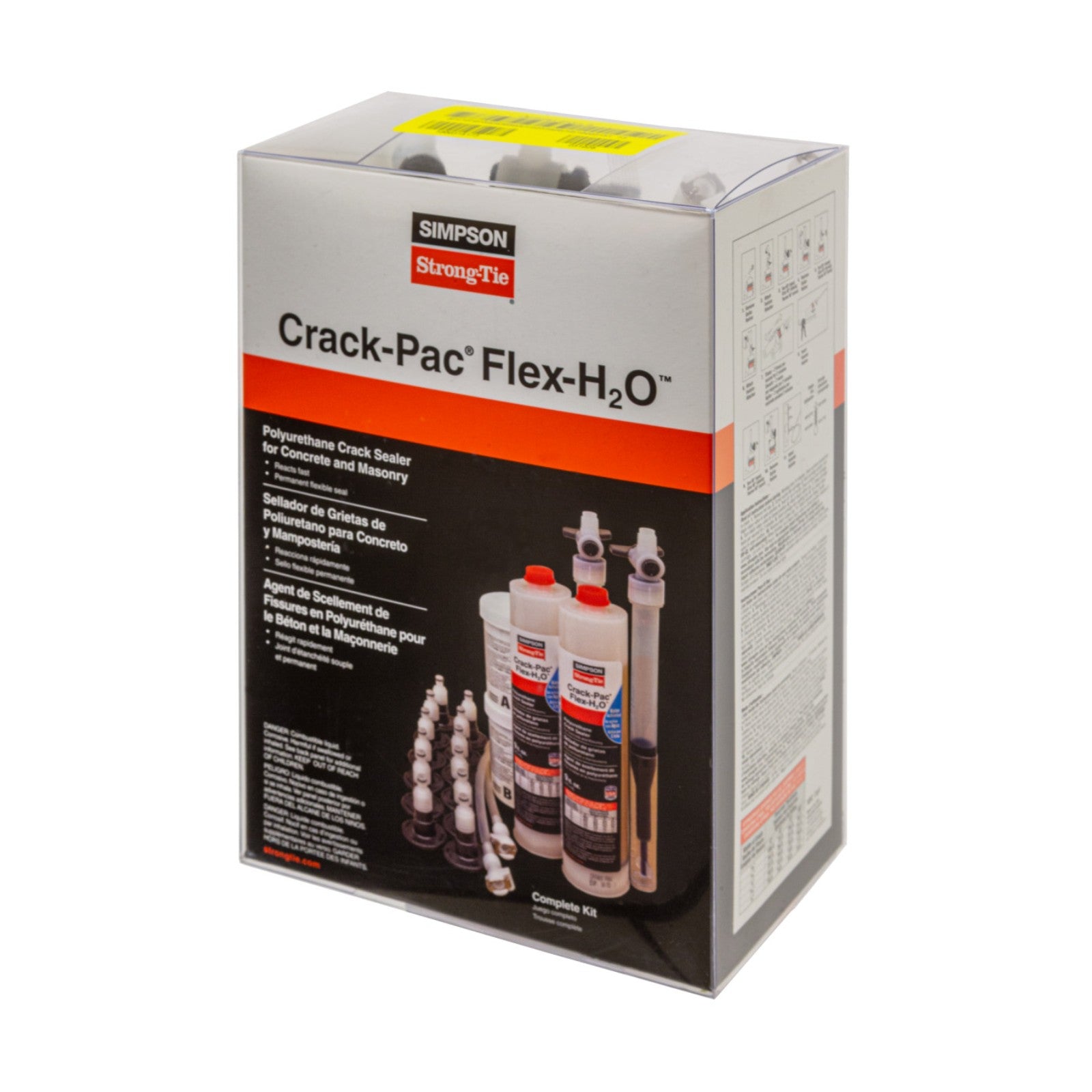 Simpson CPFH09KT Crack-Pac Flex-H20 Polyurethane Crack Sealer 9 Oz. Kit W/Nozzle, Pkg 1