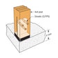Simpson CPT44SS Concealed Post Base 4X4 Posts - Stainless Steel, Made to Order Non-Returnable