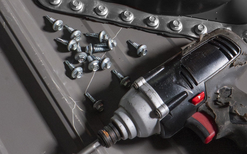 Roof boot kit: Includes the rubber roof boot, screws and adhesive caulk 