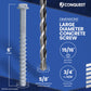 5/8" x 6" Conquest Large Diameter Concrete Screws - Galvanized, Pkg 10