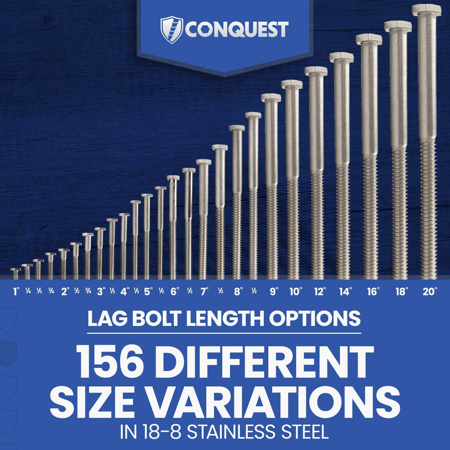 156 Different Size Variation in 18-8 Stainless Steel