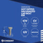 3/8"-7 x 1" Conquest Hex Head Lag Bolt for Wood - Hot Dip Galvanized