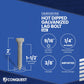 3/8"-7 x 2" Conquest Hex Head Lag Bolt for Wood - Hot Dip Galvanized