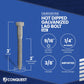 3/8"-7 x 3" Conquest Hex Head Lag Bolt for Wood - Hot Dip Galvanized