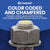 Color Coded and Chamfered - Finished ends mean faster install and easier identification than cut ends