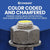 Color Coded and Chamfered - Finished ends mean faster install and easier identification than cut ends