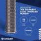 Conquest 1/2" x 48" 304 Stainless Steel Coarse Threaded Rod