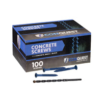 3/16" x 2-1/4" Conquest T-25 Flat Head Concrete Screw, Pkg 100