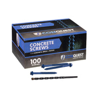 1/4" x 2-3/4" Conquest Hex Concrete Screw, Pkg 100
