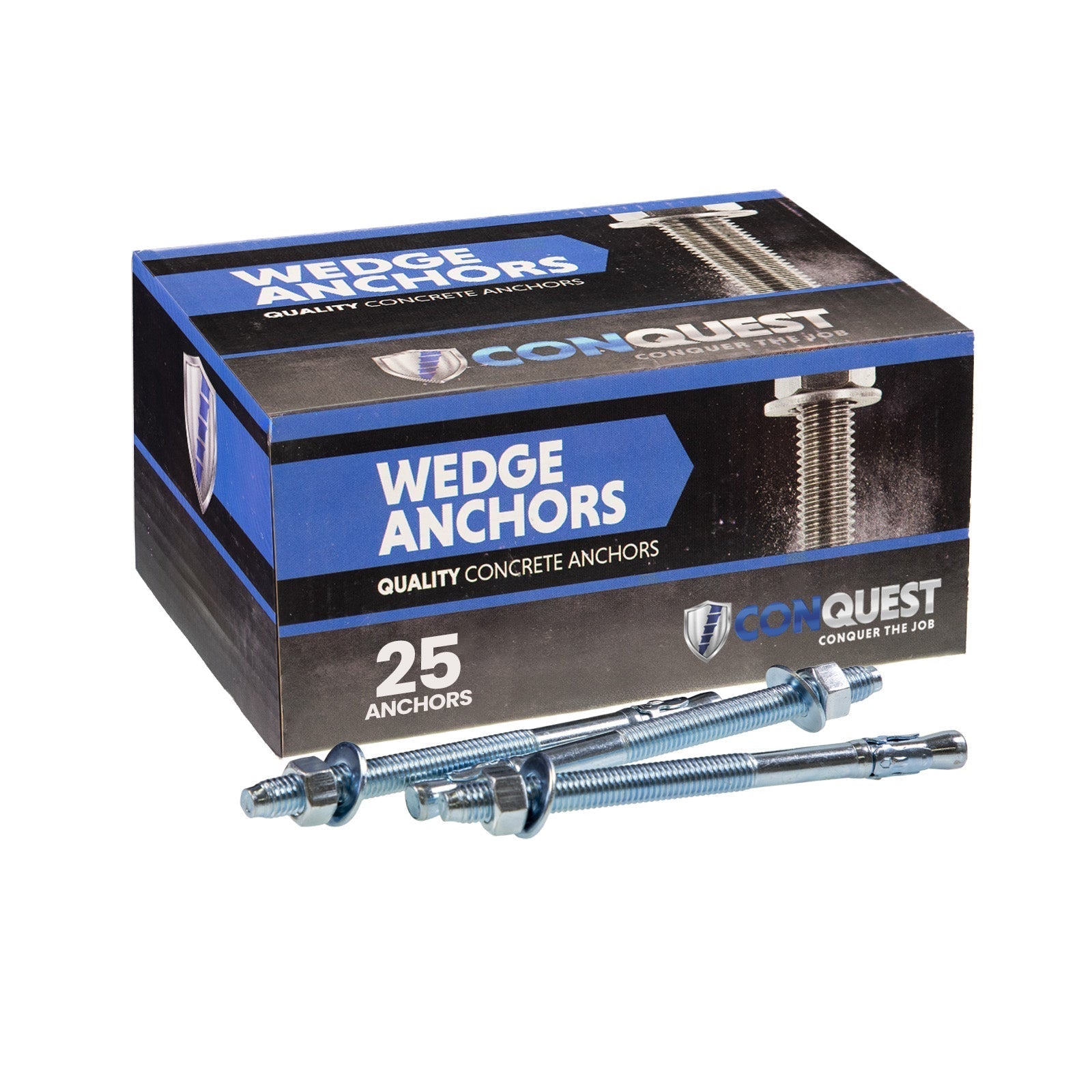 Conquest CWA12-512Z Wedge Anchor 25 Pack