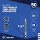 CWA38-234SS6 Wedge Anchor Dimensions