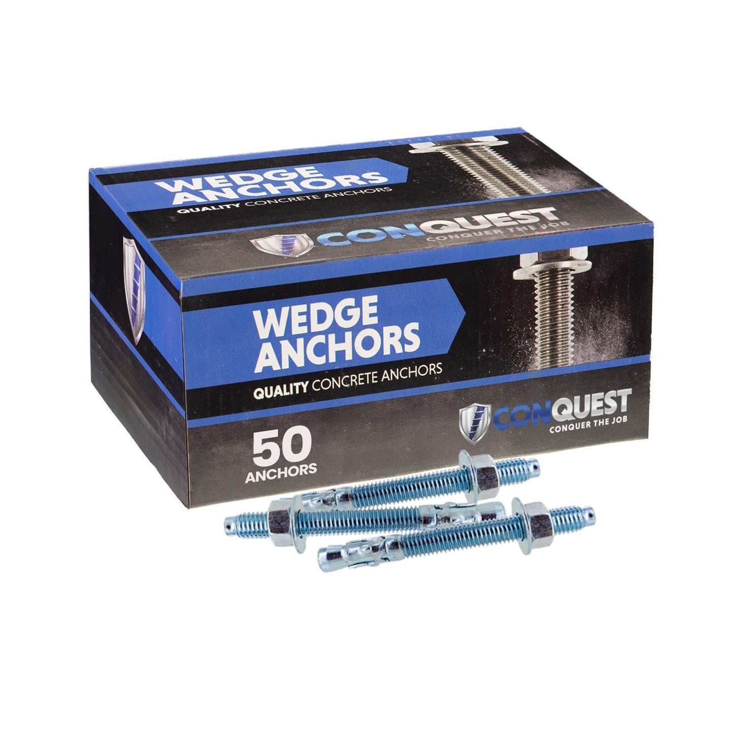 Conquest CWA38-300Z Wedge Anchor 50 pack