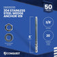 Conquest CWA38-500SS4 Wedge Anchor Dimensions