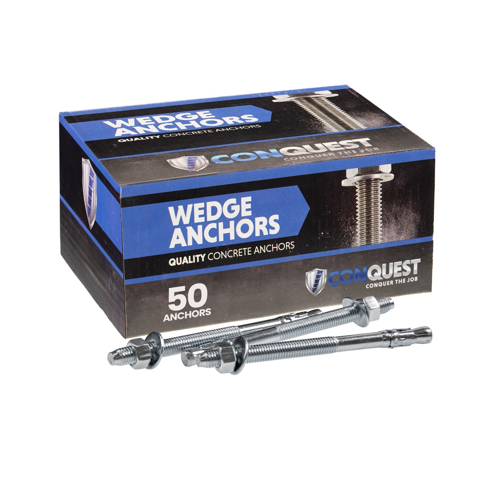 Conquest CWA38-500SS6 Wedge Anchor 50 Pack