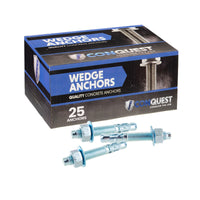 Conquest CWA58-412Z Wedge Anchor 25 pack