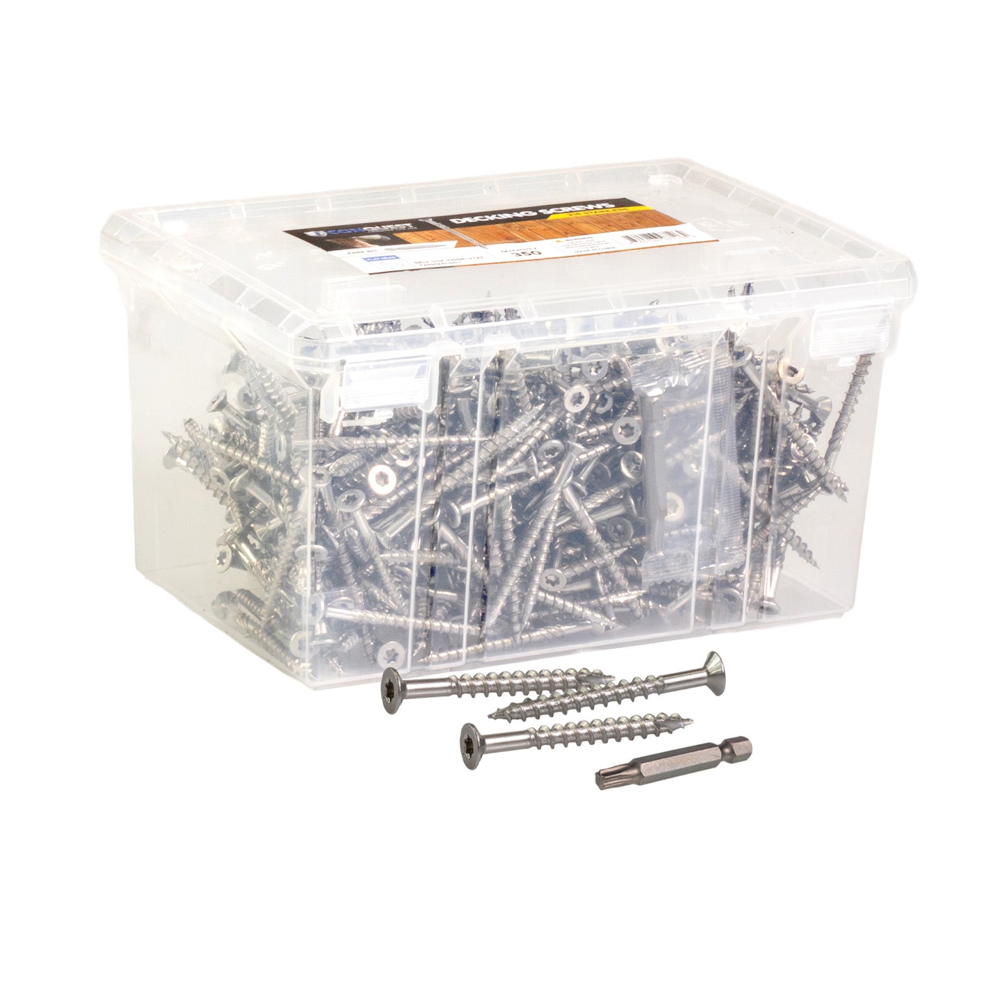#10 x 3" Conquest T25 Bugle Head Deck Screws - 316 Stainless Steel, Pkg. 350