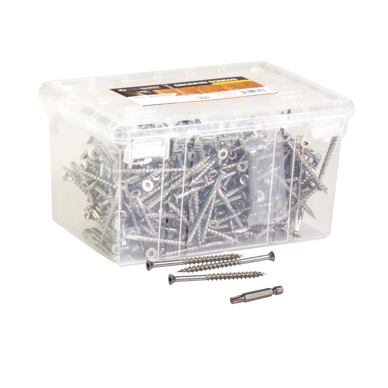 #8 x 2-1/2" Conquest T15 Trim Head Deck Screws - 304 Stainless Steel, Pkg. 350
