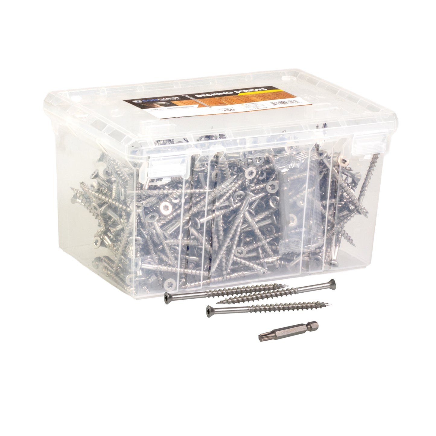 #8 x 3" Conquest T15 Trim Head Deck Screws - 304 Stainless Steel, Pkg. 350