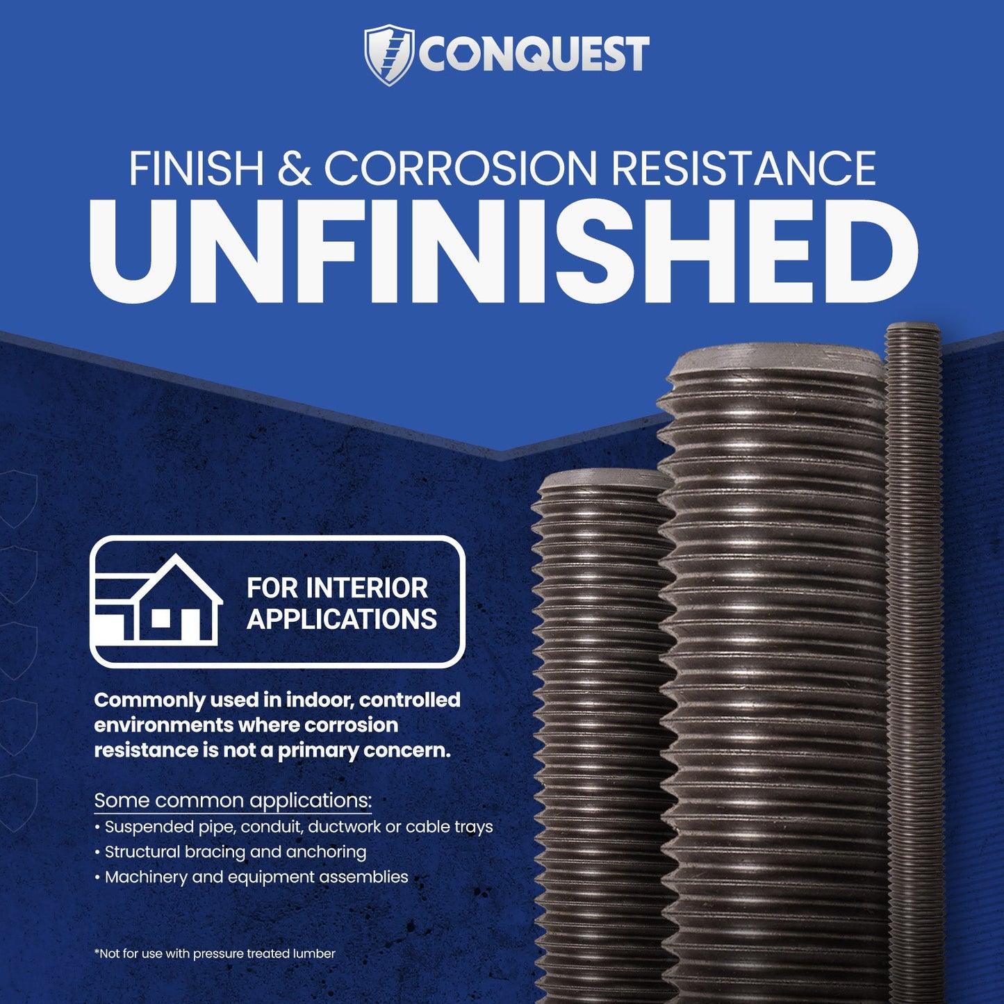 Plain finish for interior applications