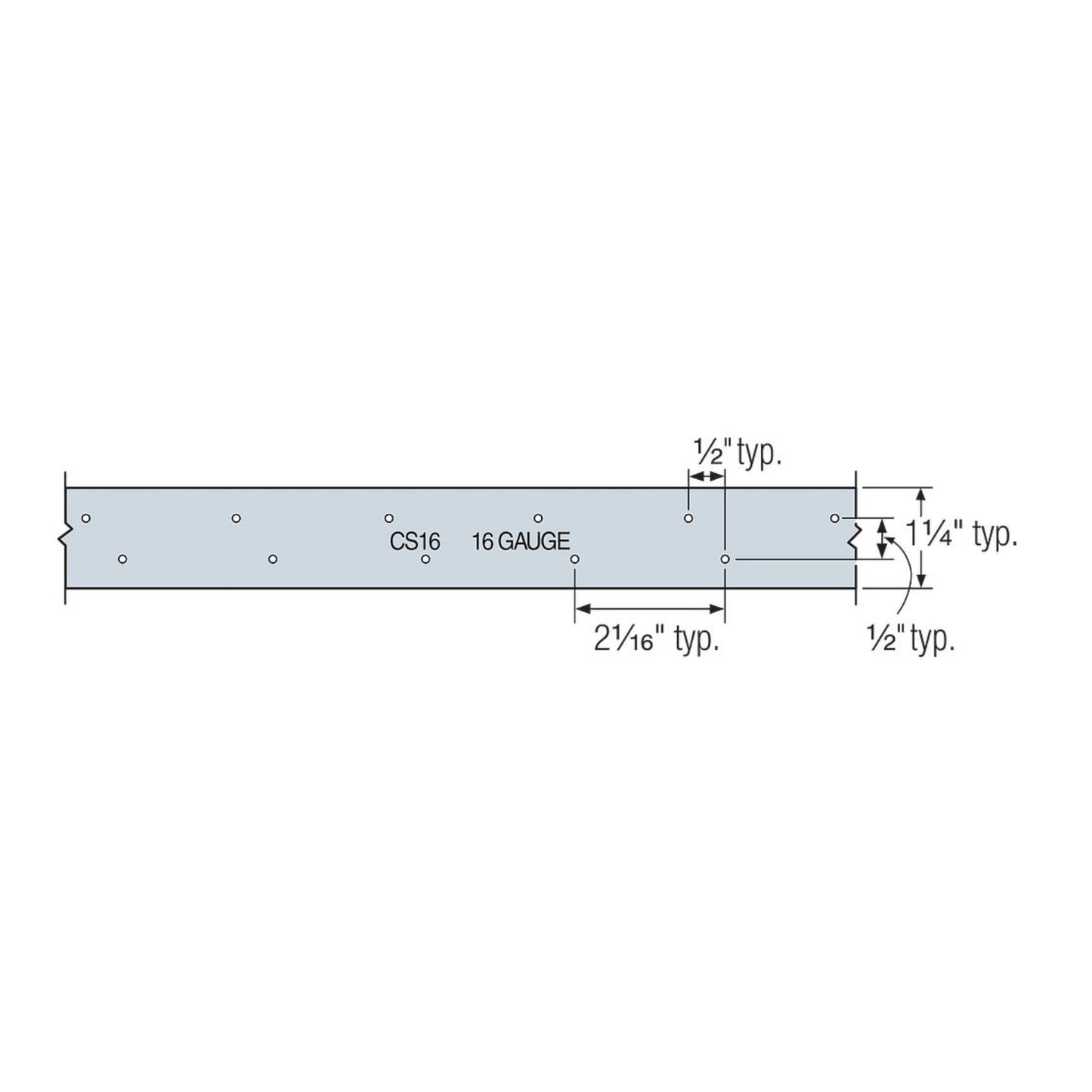 Simpson CS16 16 Gauge 150 ft. Coiled Strap
