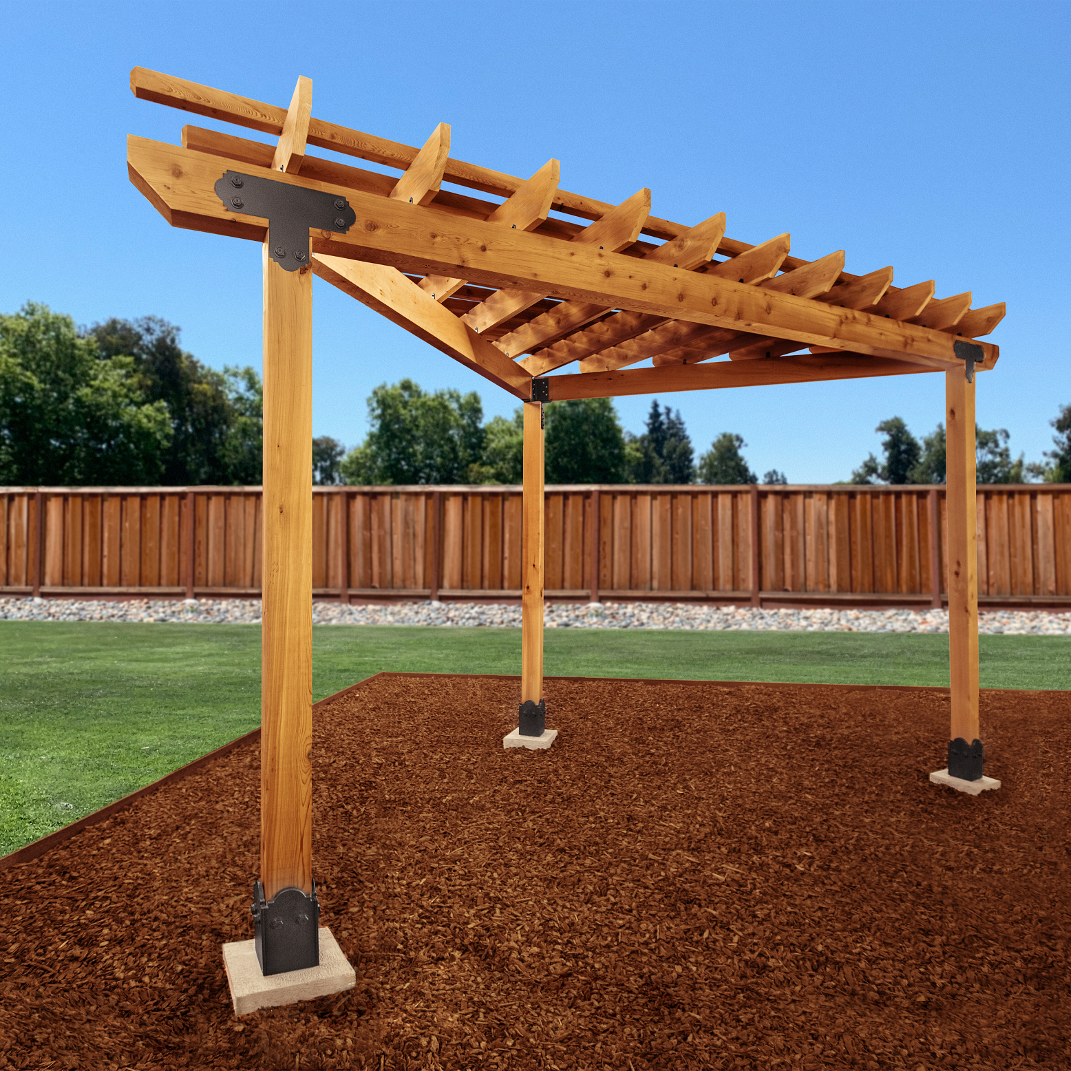 APT6 Installed Pergola