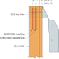 Simpson DGHT3.62/20 3-1/2" x 20" Top-Flange Fire Wall Hanger - G90 Zinc Galvanized