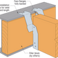 Simpson DGHT3.62/20 3-1/2" x 20" Top-Flange Fire Wall Hanger - G90 Zinc Galvanized