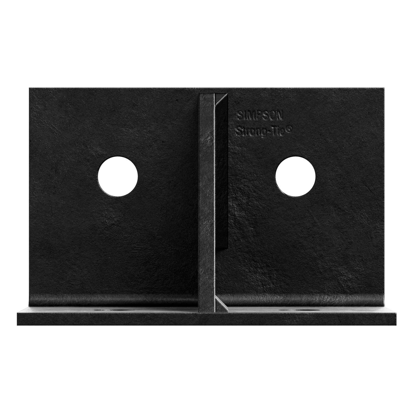 Simpson HL35GPC Heavy L-Shaped Angle with Gusset - Black Powder Coating