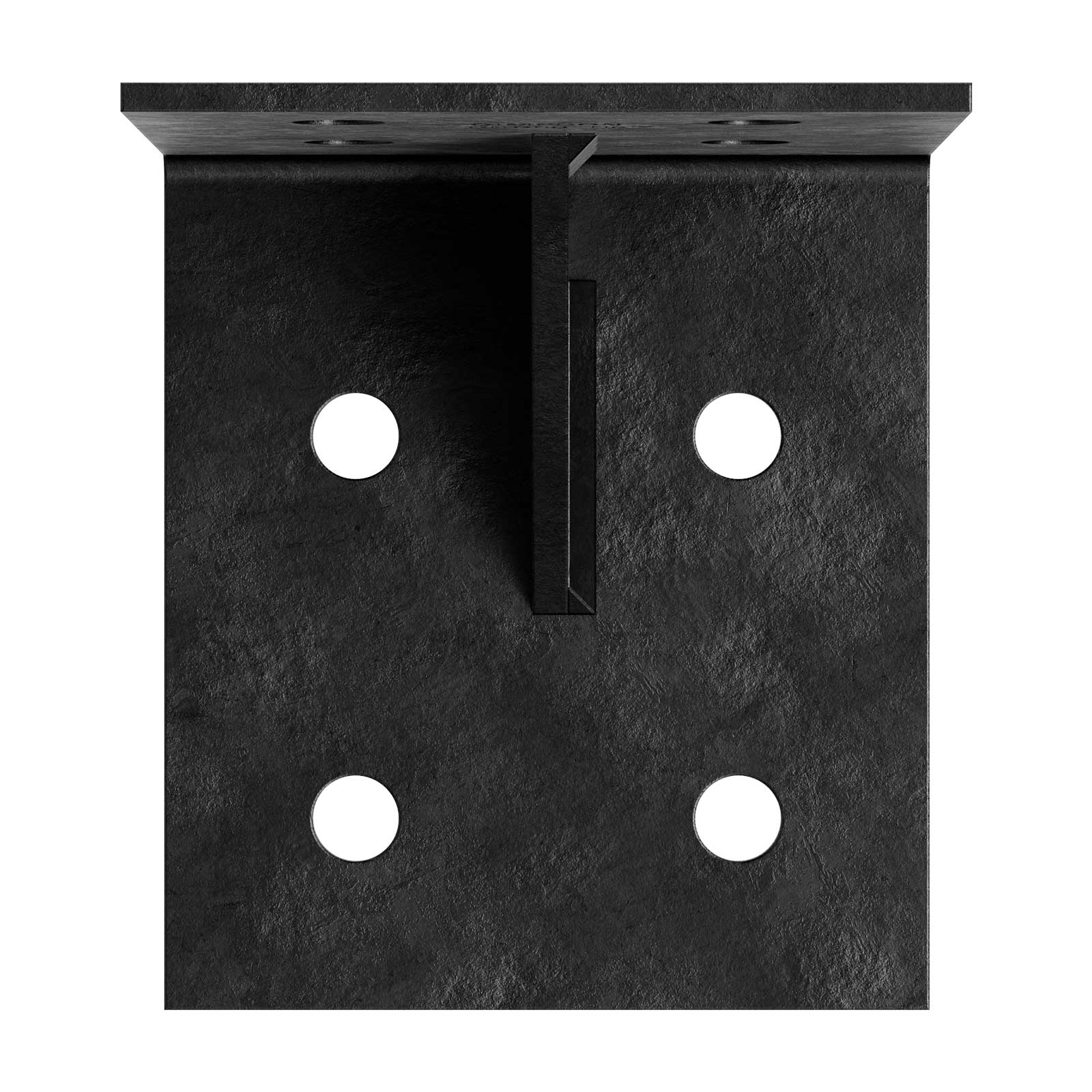 Simpson HL55GPC 5x5 Heavy Angle W/Gusset - Black Powder Coated, Made to Order Non-Returnable