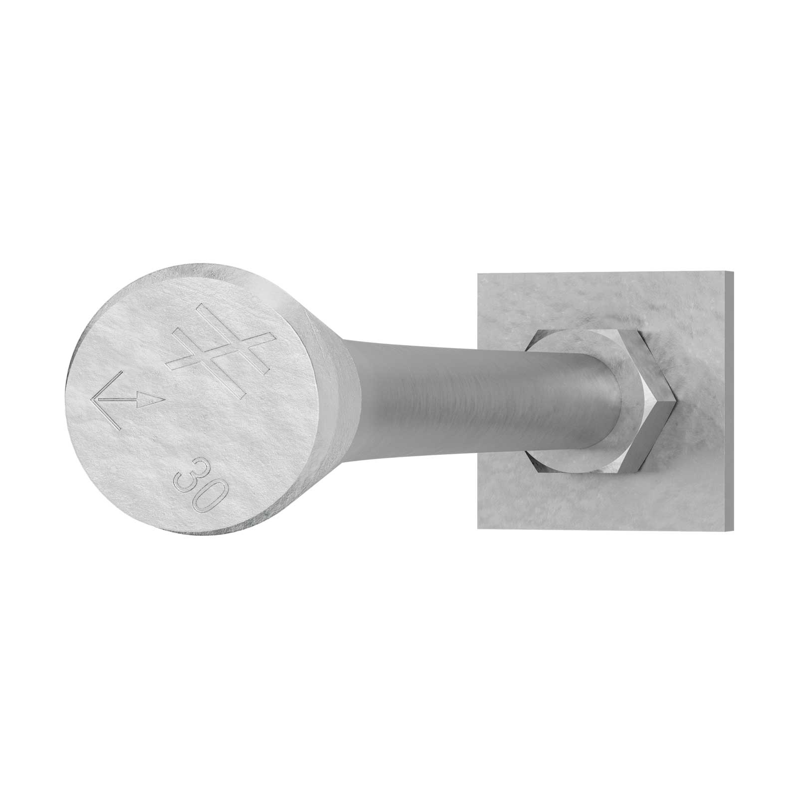 1" x 30" SB Anchor Bolts Hot-Dip Galvanized