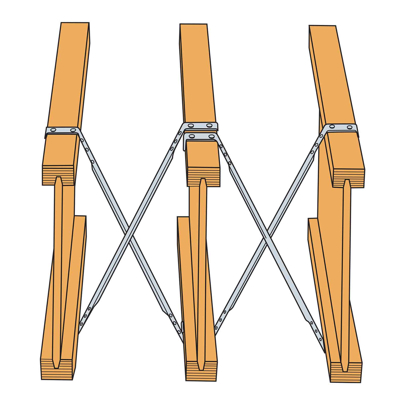 Simpson Strong-Tie TB54 Tension Bridging - Galvanized – Fasteners Plus