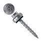 Daggerz zinc hex head pole barn screw with alloy cap and epdm washer