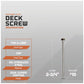 Deck screw specifications