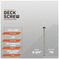 Deck screw specifications