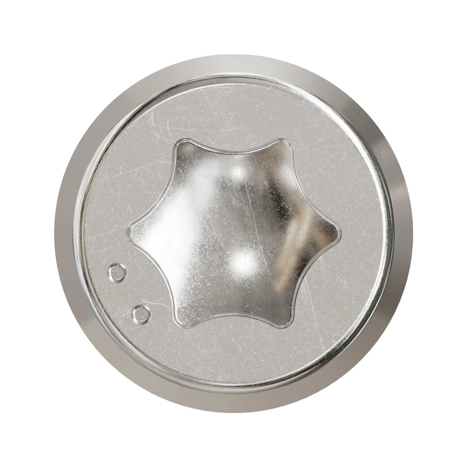 6-lobe star drive head detail 