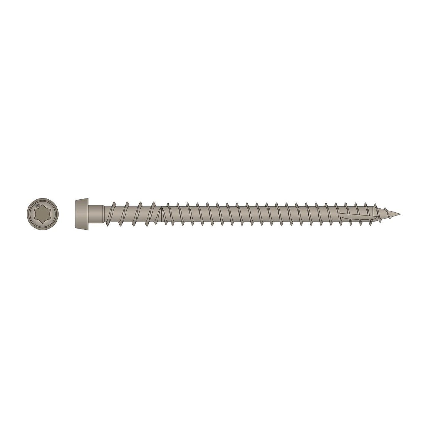 Simpson DCU Composite Decking Screw illustration