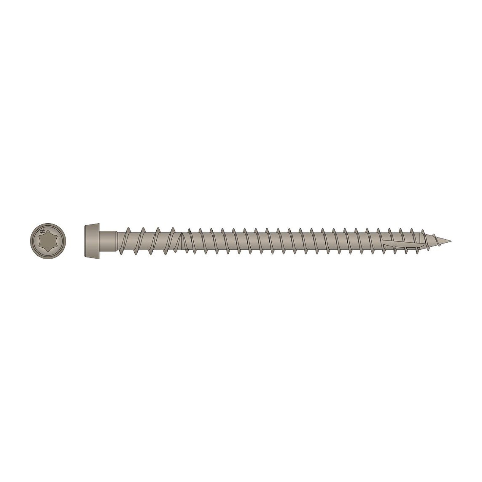 Simpson DCU Composite Decking Screw illustration