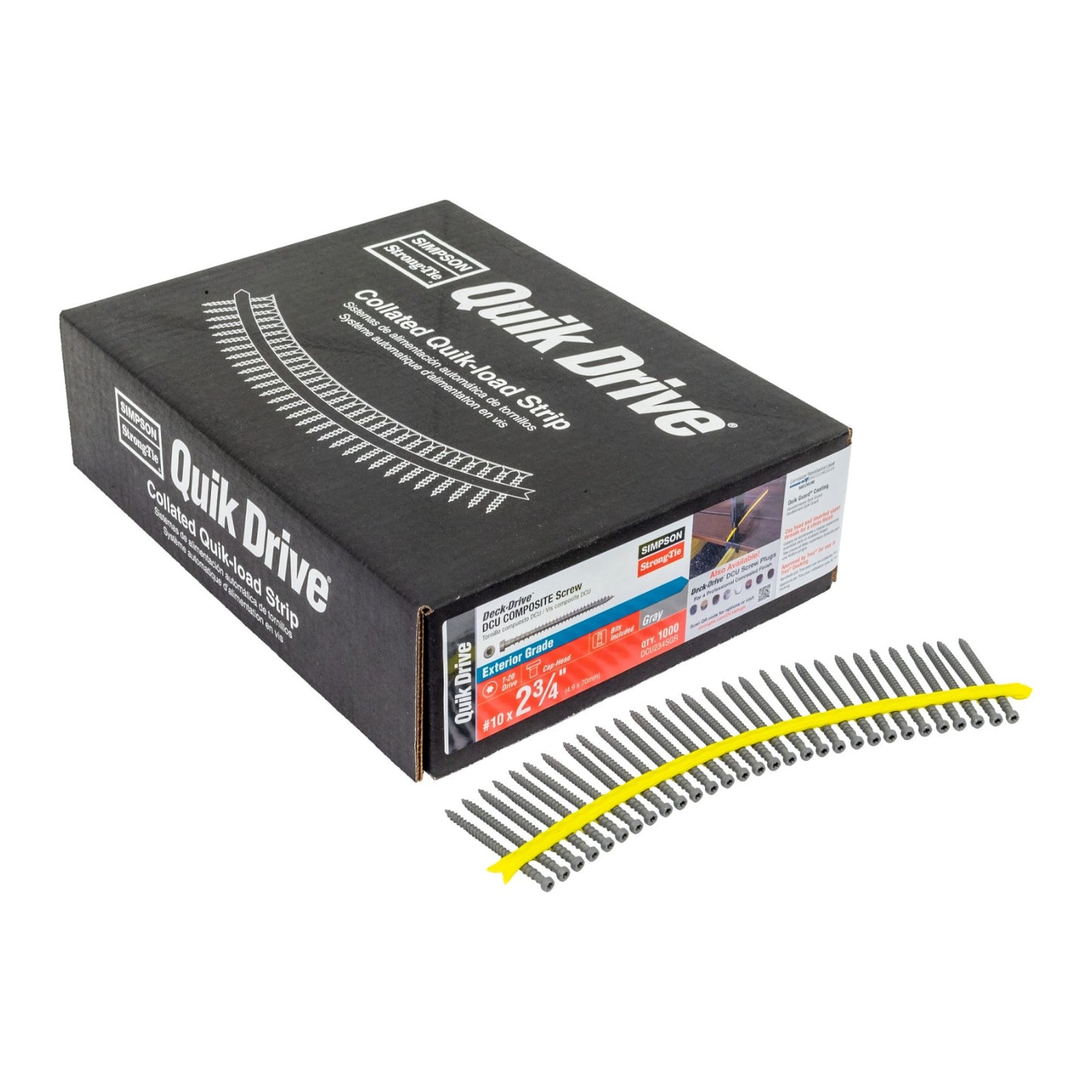 Simpson DCU Collated composite deck screw packaging