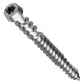 Metal screw on a white background