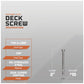 Deck screw specifications