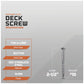 #10 x 2-1/2" Daggerz T25 Button Head Composite Deck Screw - 305 Stainless Steel, Pkg. 2,000