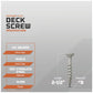 #8 x 2-1/2" Daggerz #2 Square Flat Head Deck Screw - 305 Stainless Steel, Pkg. 2,500