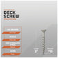 #10 x 3" Daggerz #2 Square Flat Head Deck Screw - 305 Stainless Steel, Pkg. 1,500