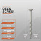 #12 x 5" Daggerz T27 Flat Head Deck Screw - 305 Stainless Steel, Pkg. 500
