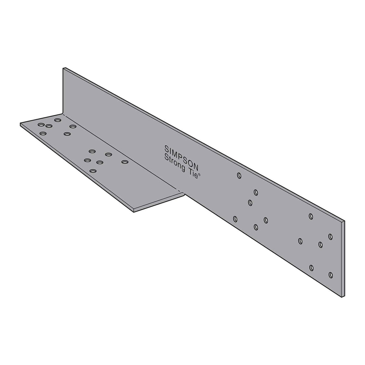 Drag Strut Line Simpson DSC5L-SDS3HDG Drag-Strut Connector with Screws - Hot Dip Galva ...