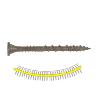 #10 x 2" Quik Drive DSV Tan Wood Screw, Pkg 1500
