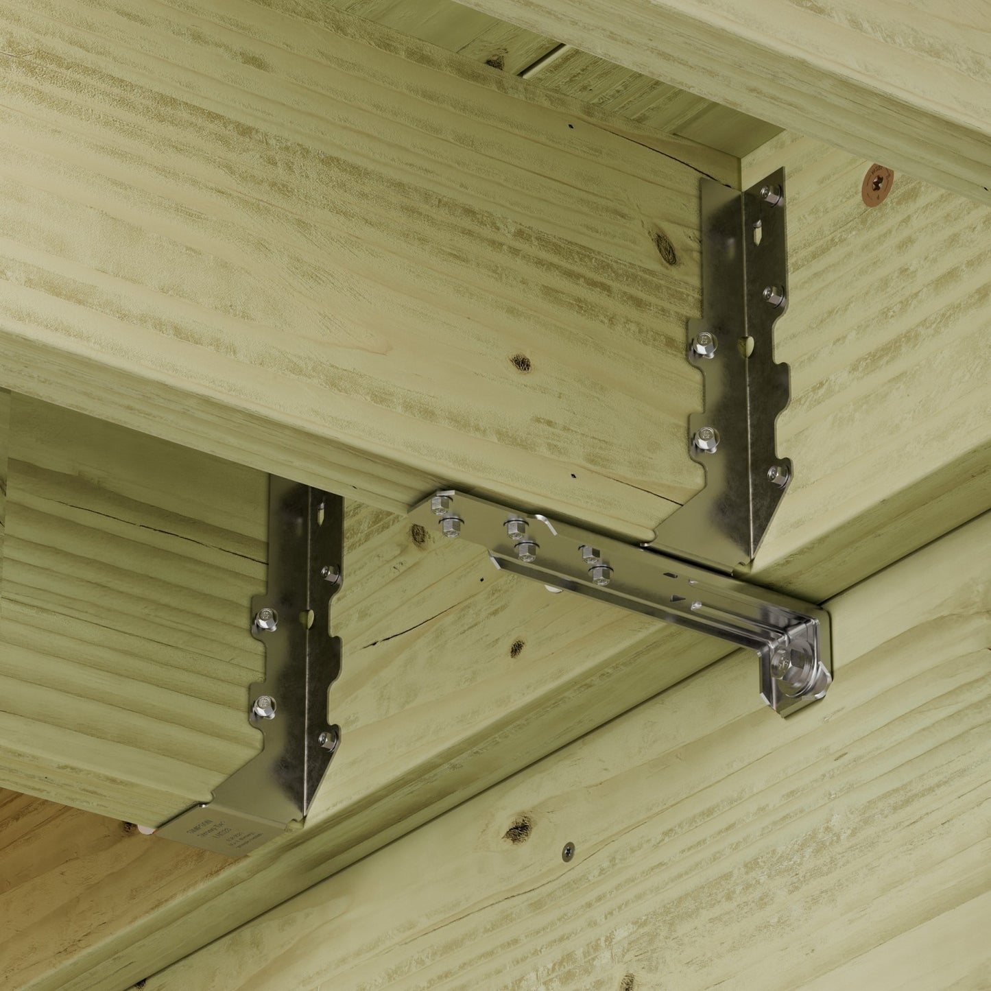 Simpson Strong-Tie DT1SS Deck Tension Tie Kit installation