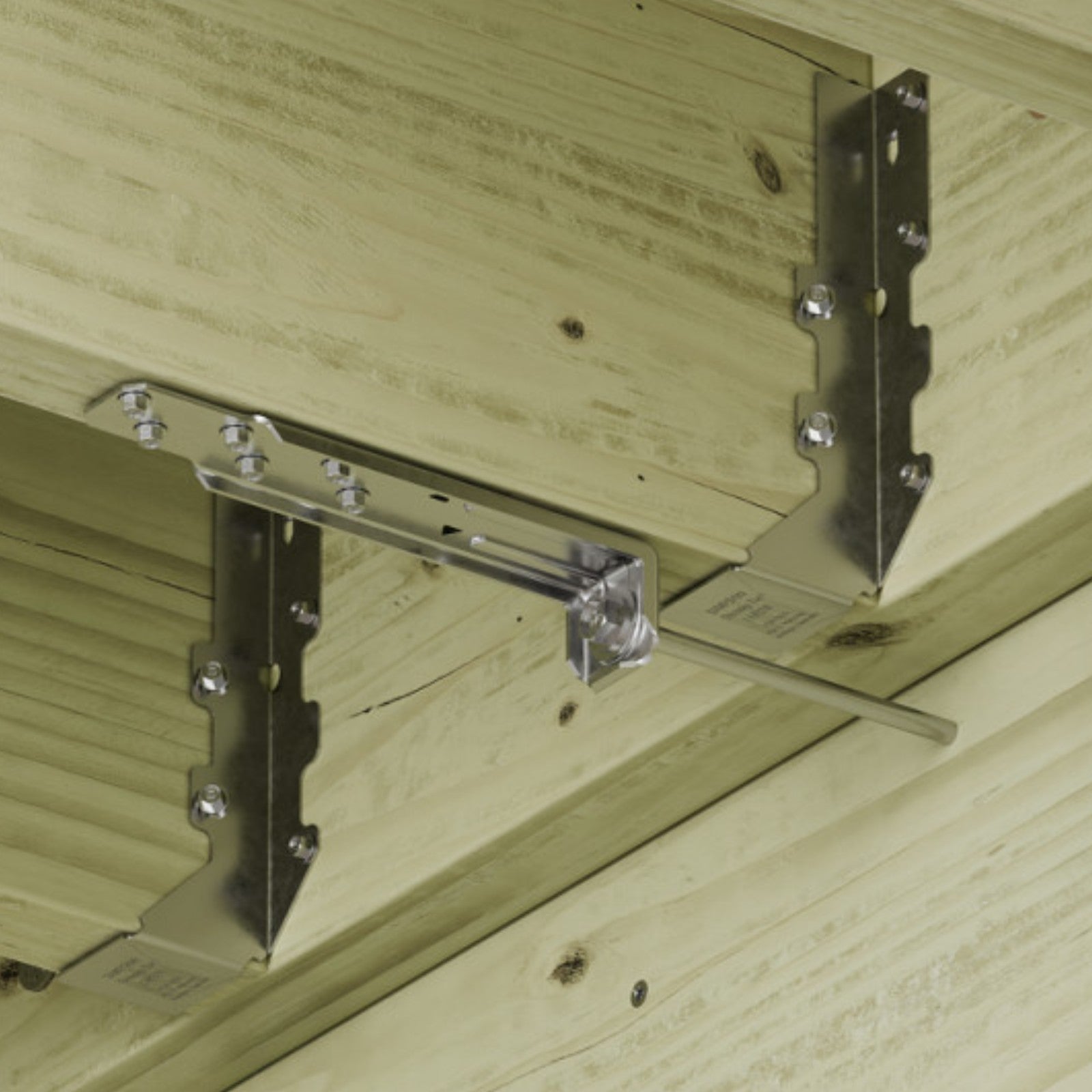 Simpson Strong-Tie DT1SS Deck Tension Tie Kit installation