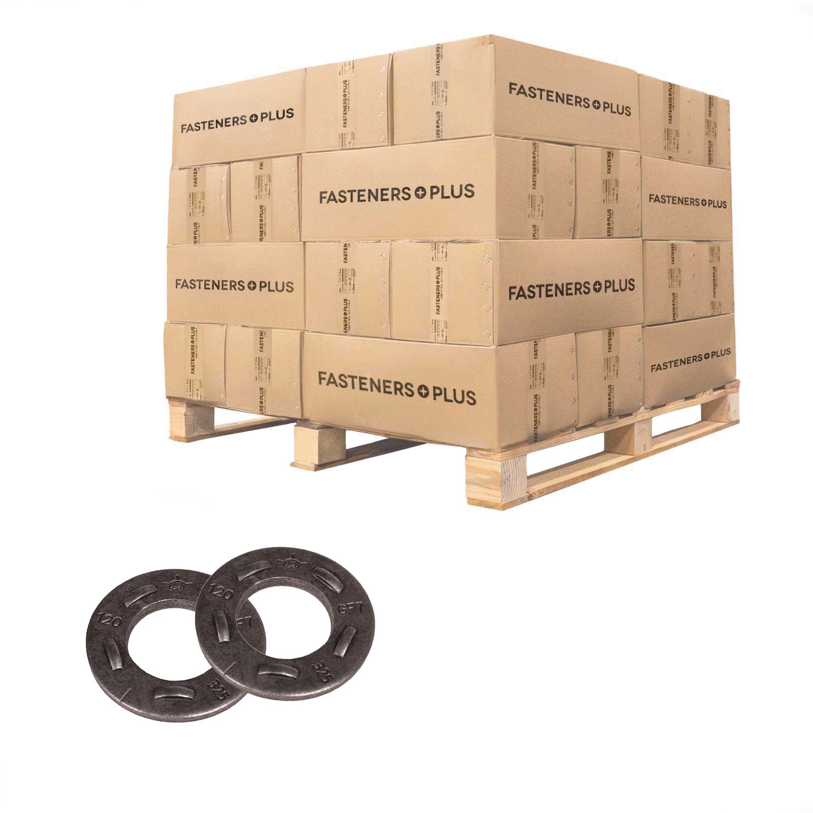 Conquest 1" DTI Flat Structural Washer - Plain, Qty. 28,800 - Pallet
